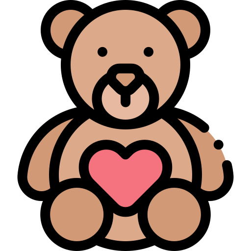 Teddy bear Detailed Rounded Lineal color icon