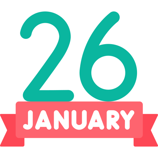 26 janvier Icône gratuit 26 janvier Icône gratuit