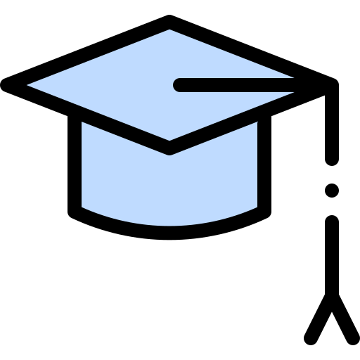 sombrero de graduacion icono gratis