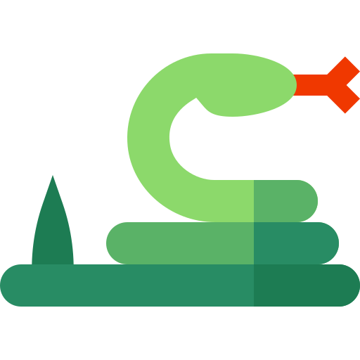 Snake Basic Straight Flat icon