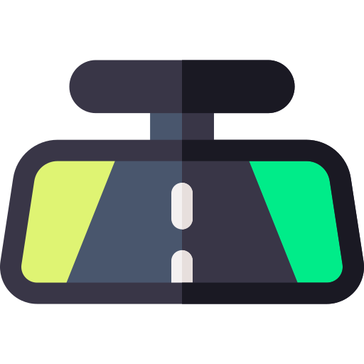 Rearview Basic Rounded Flat icon