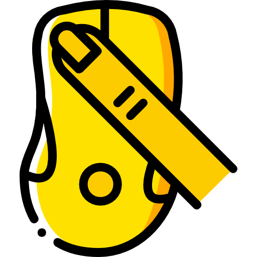 Computer mouse Basic Miscellany Yellow icon