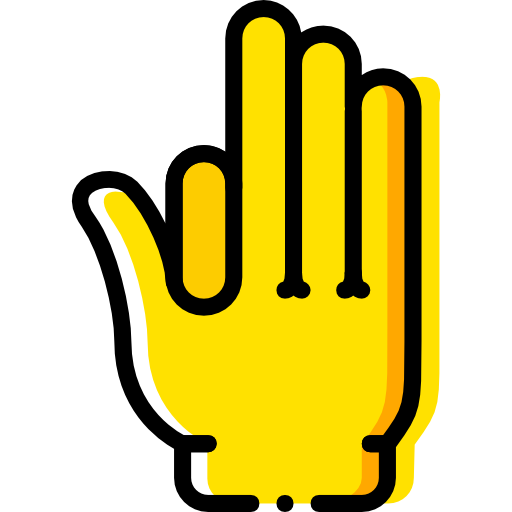 Fingers Basic Miscellany Yellow icon