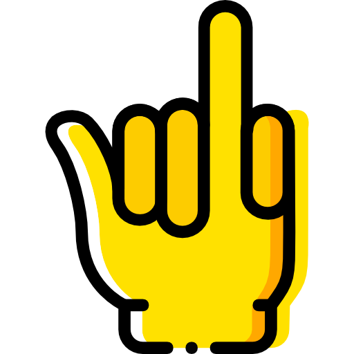 Fingers Basic Miscellany Yellow icon