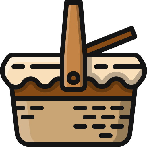 Picnic basket Generic Outline Color icon