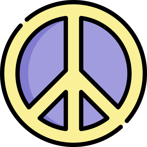 Peace Kawaii Lineal Color Icon