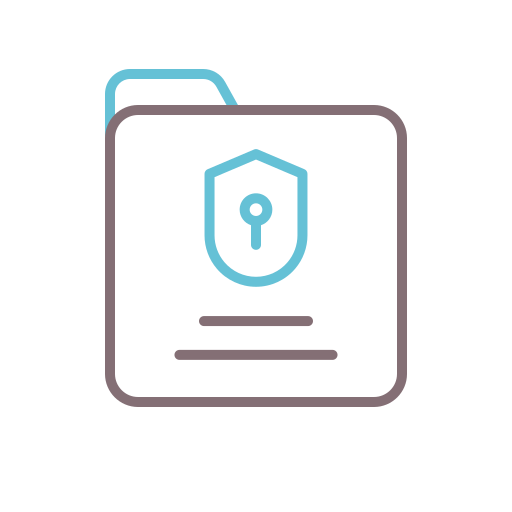 protección de datos icono gratis