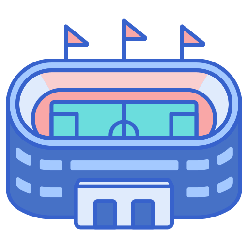 Stadium icon Flaticons Lineal Color