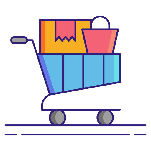 Shopping cart Flaticons Lineal Color icon