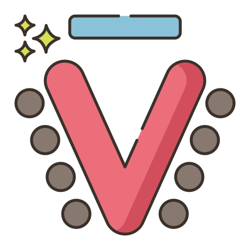 V shape Flaticons Lineal Color icon