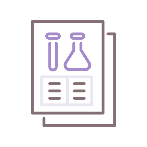 informe de ciencia icono gratis