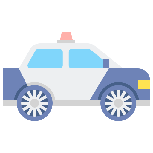 coche de policía icono gratis