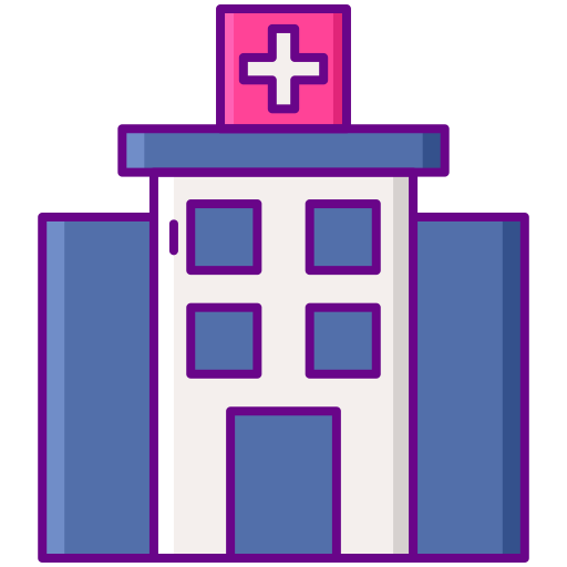 Hospital Flaticons Lineal Color icon