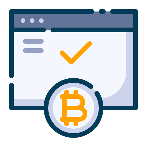 bitcoin aceptado icono gratis