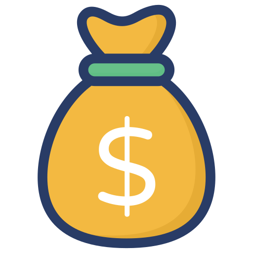 Money sack Generic Outline Color icon