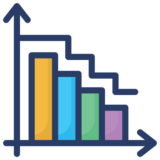 gráfico de barras icono gratis