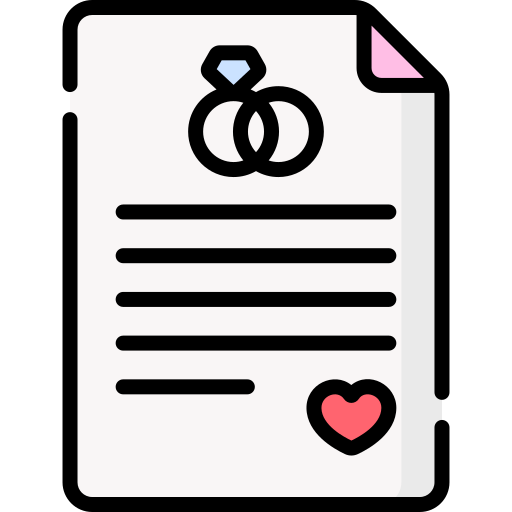 Wedding contract - Free files and folders icons