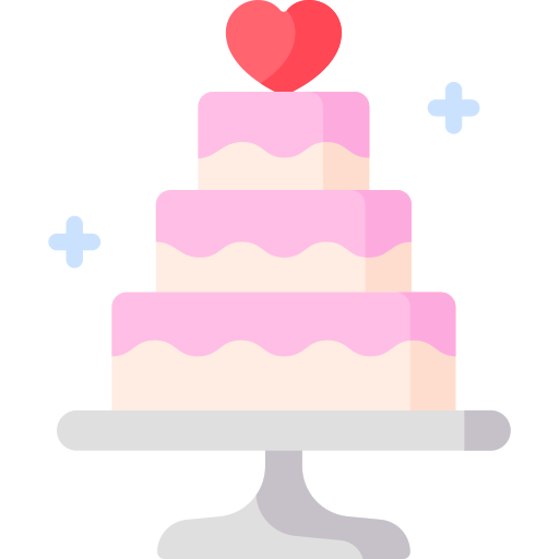 pastel de boda icono gratis