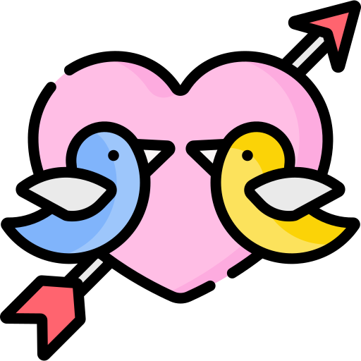 Love bird Special Lineal color icon