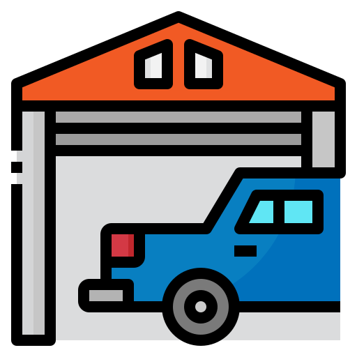 Garage Generic Outline Color icon