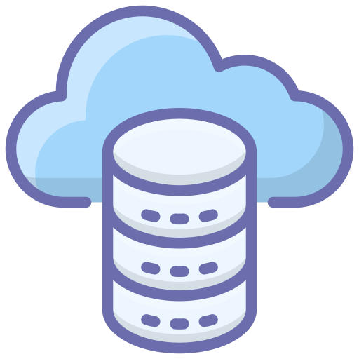 base de datos en la nube icono gratis