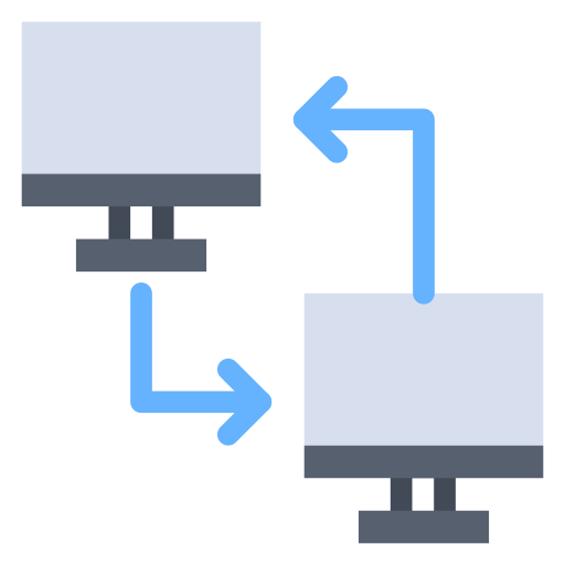 transferencia de datos icono gratis