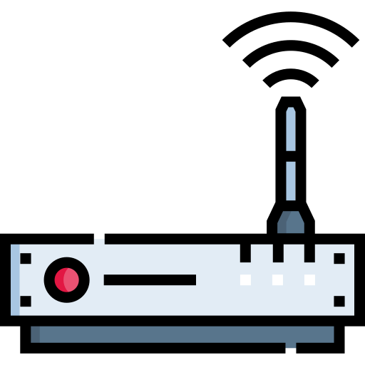 Router Detailed Straight Lineal color icon