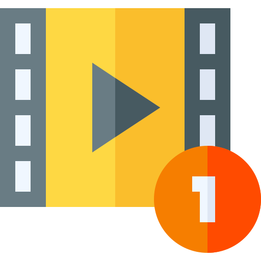 reproductor de video icono gratis