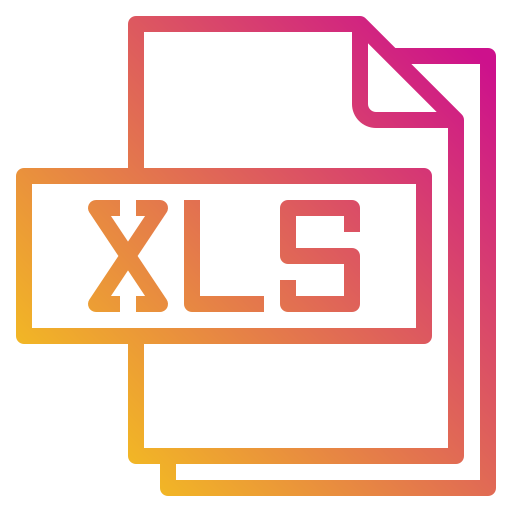 formato de archivo xls icono gratis