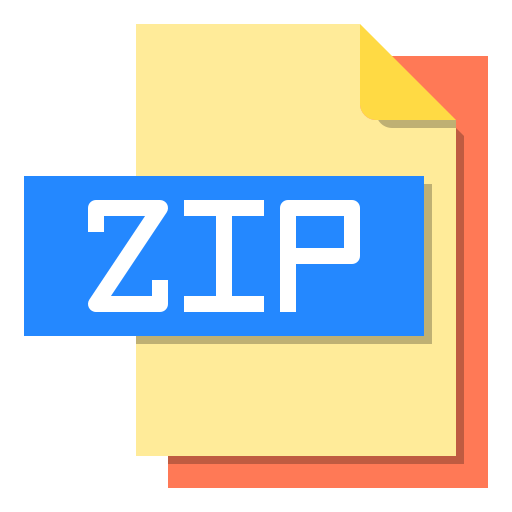 Zip file Payungkead Flat icon