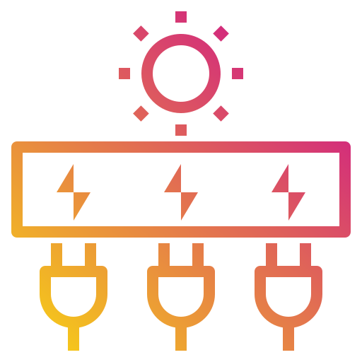 energía solar icono gratis