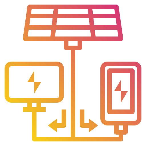 energía solar icono gratis