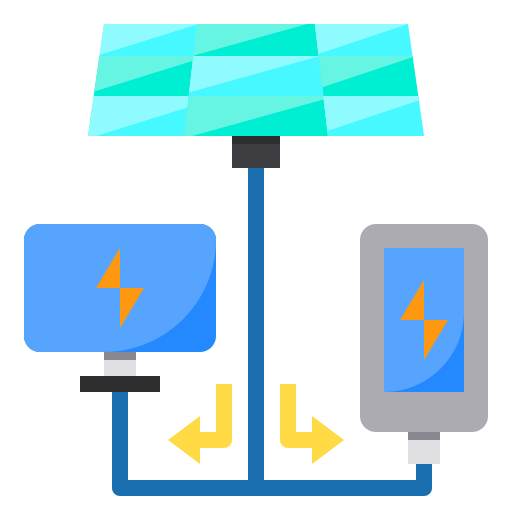 energía solar icono gratis