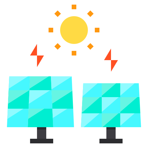 energía solar icono gratis