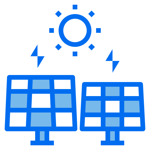 Solar energy Payungkead Blue icon