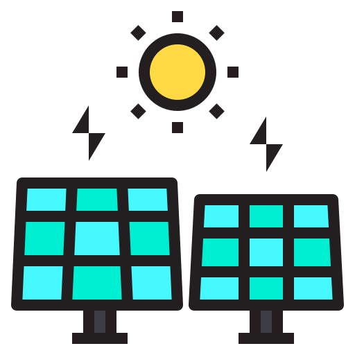 energía solar icono gratis