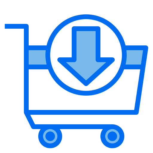 Cart Payungkead Blue icon