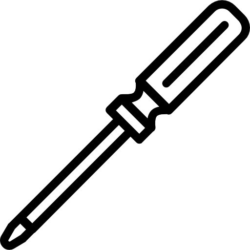 phillips head screwdriver clipart black