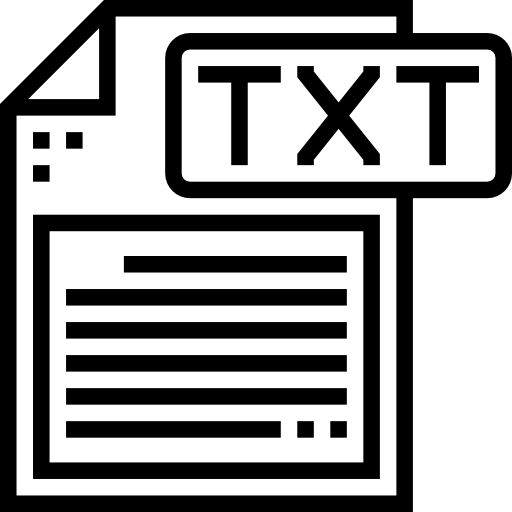 txt icono gratis