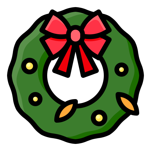 Wreath Generic Outline Color icon