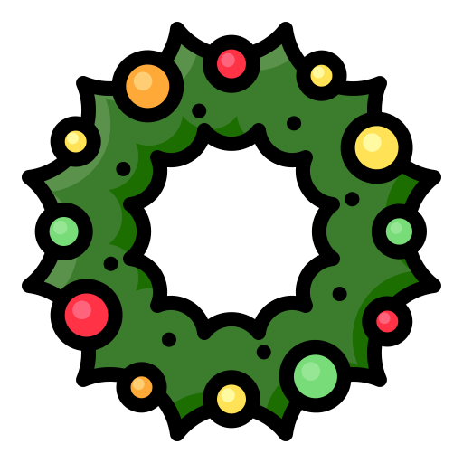 Wreath Generic Outline Color icon