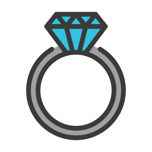 anillo de diamantes icono gratis