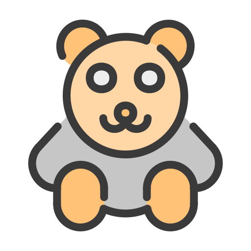 oso de peluche icono gratis