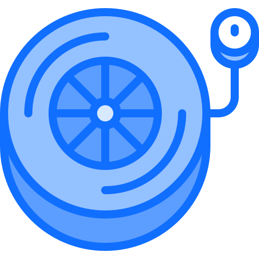 Tire pressure Coloring Blue icon