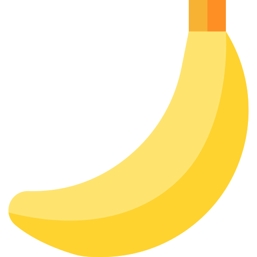 Banana Basic Straight Flat icon