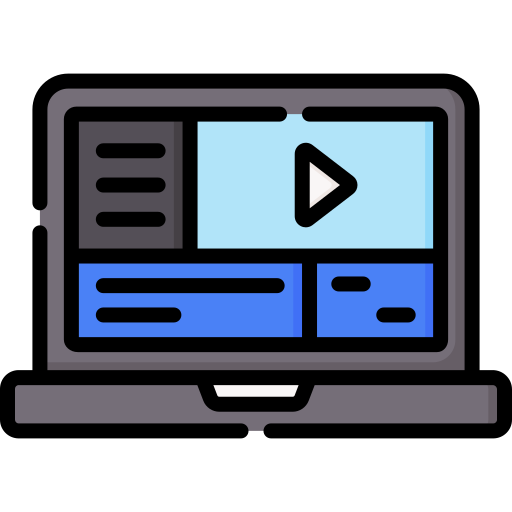 edición de video icono gratis