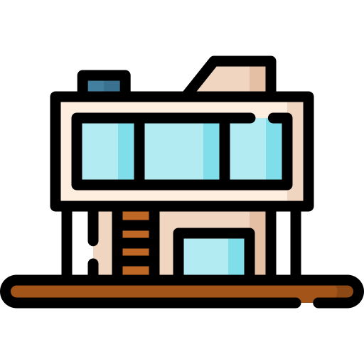 Modern house free icon Modern house free icon