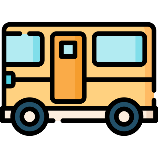 Camper van free icon Camper van free icon