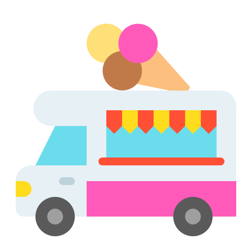 camion de helados icono gratis