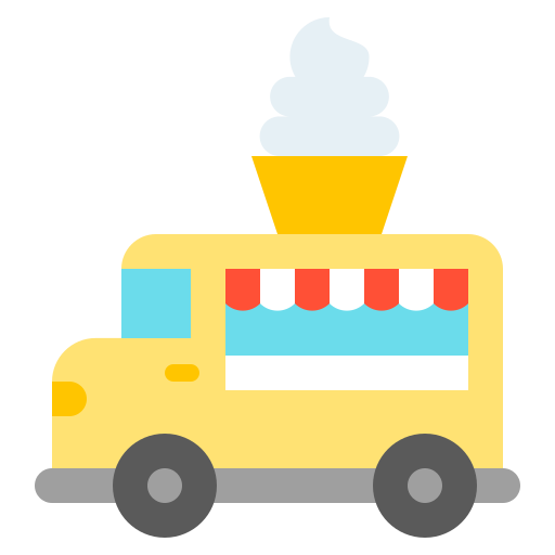 Ice cream truck - Free food icons